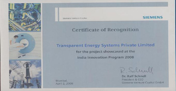 Siemens-Award at India Innovation Program